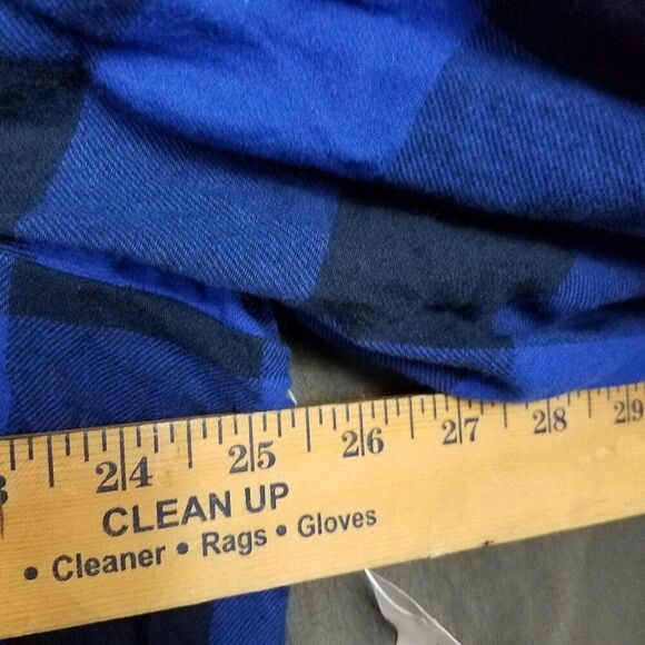 Style & Co Plus Size 2X Buffalo Plaid Blue Black Button Down Shirt New With Tags - Picture 7 of 15